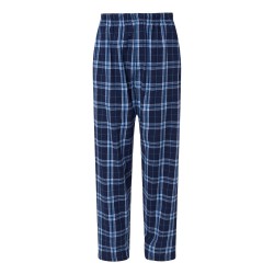 Men's Sparta Blue Plaid Flannel Ski Team Pajama Pants 
