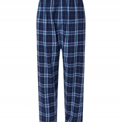 Men's Sparta Blue Plaid Flannel Ski Team Pajama Pants 