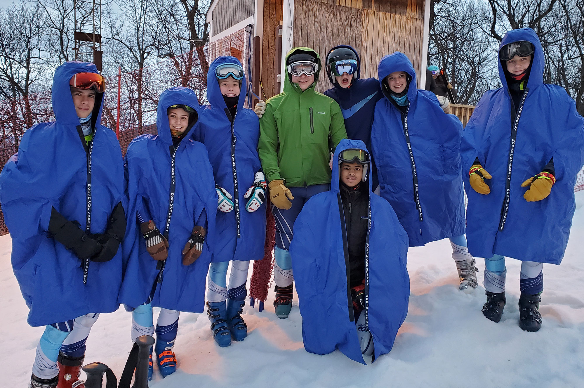 Skeleton Ski Team of 8 at GS #3