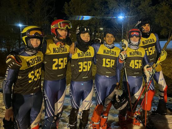 Sparta Boys Varsity Ski Team 2023 Race #1