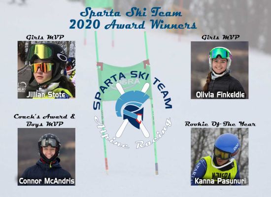 2020 Sparta Ski Team Award Winners