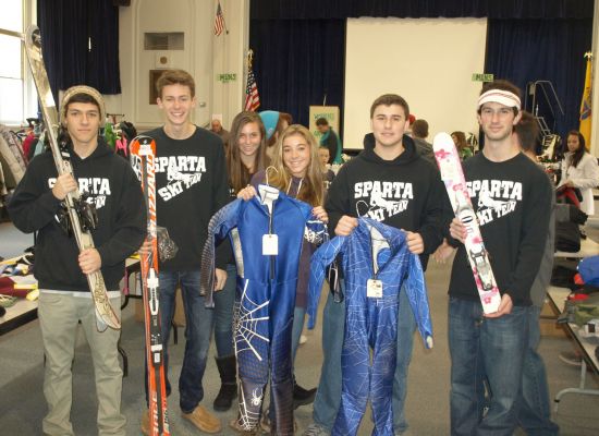 Sparta Ski Racers Working At Ski Swap