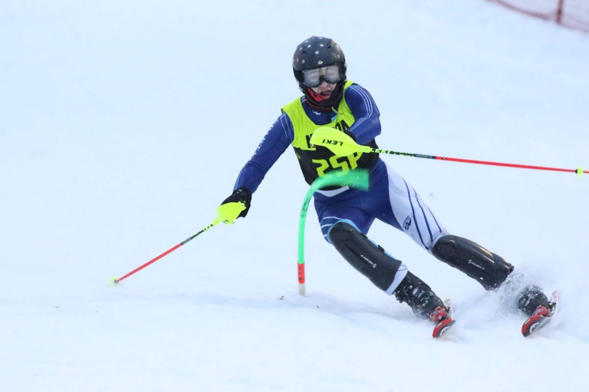 Sparta High School Ski Team Slalom Race