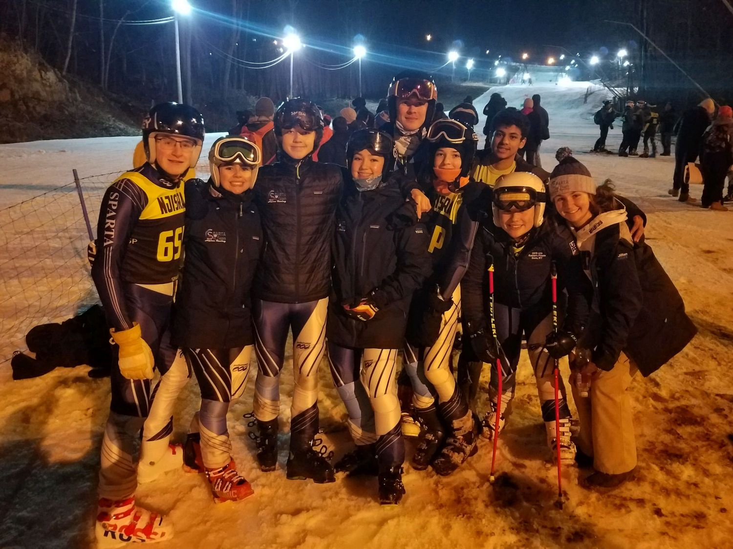 Sparta Ski Team at Giant Slalom Race #1