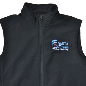 Black Ski Team Vest